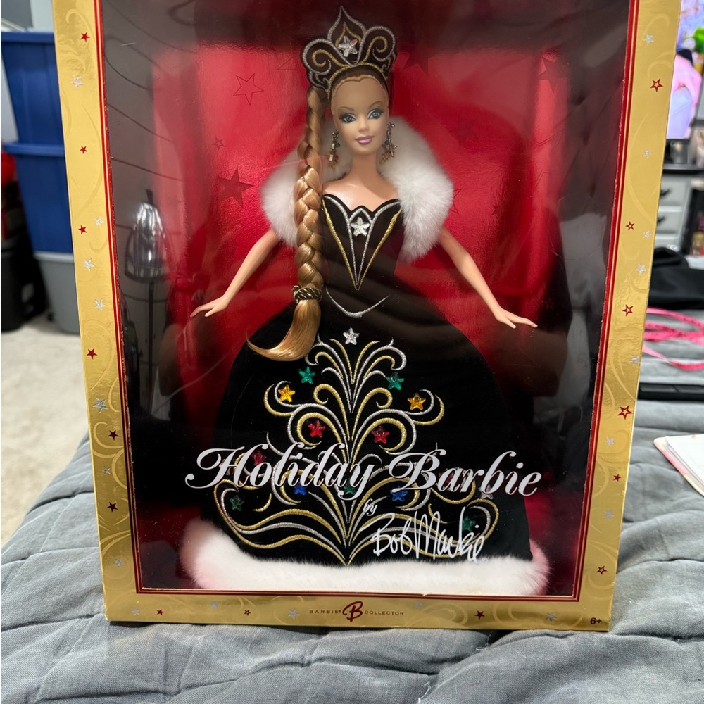 Barbie Holiday Doll - Black and Gold